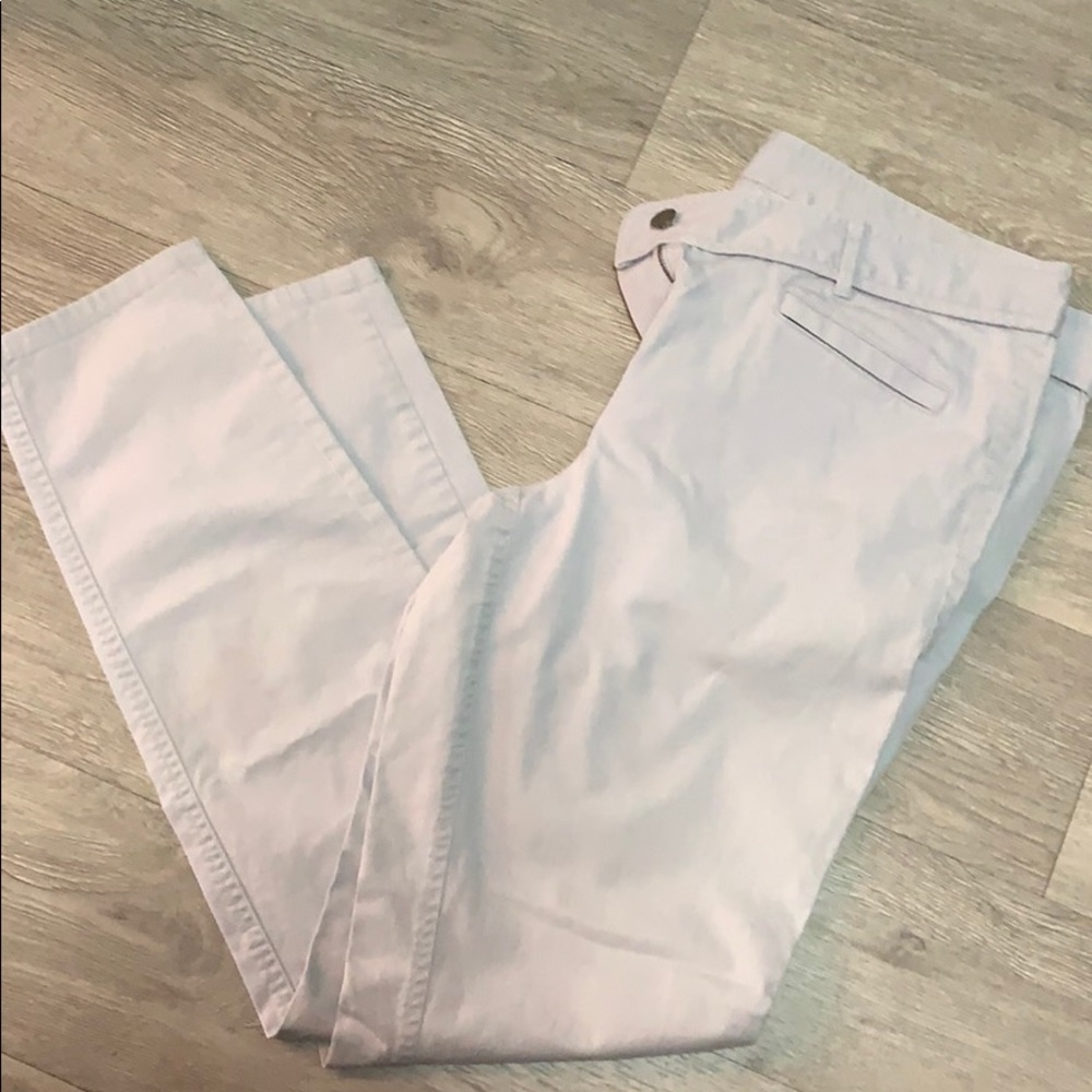 Loft chinos And a light purple-ish gray color